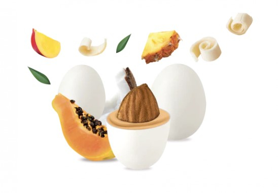 Confetti bianchi "Maxtris" frutta tropicale, confezione da 1 kg