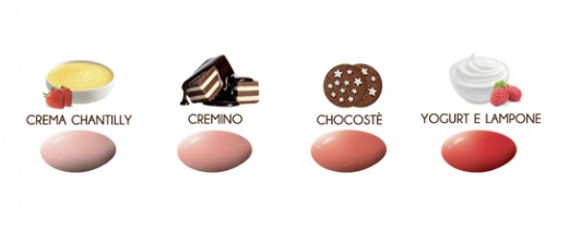 Confetti "Two Milk" sfumati rosso, confezione da 1 kg
