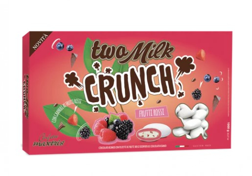 Confetti bianchi "Two Milk" crunch frutti rossi, confezione da 1 kg