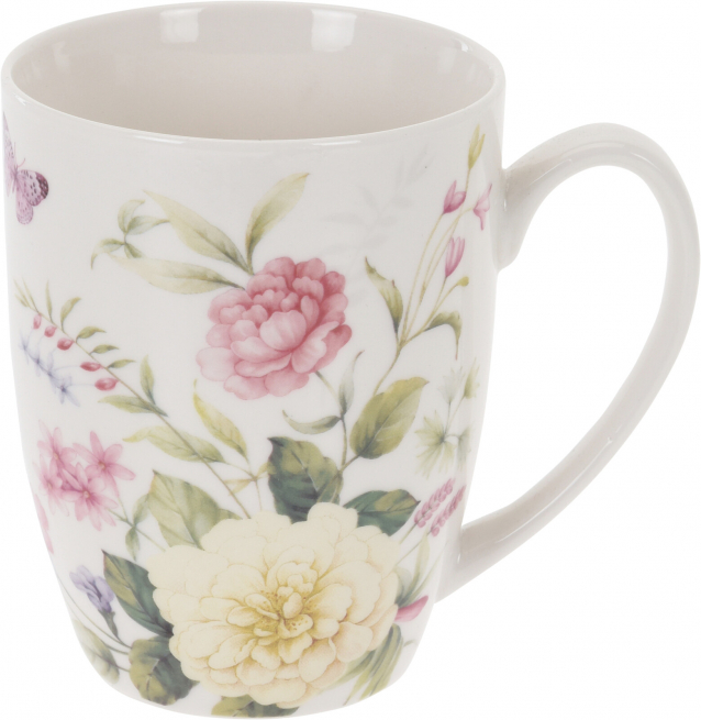 Mug in porcellana a fiori, da 300 cc