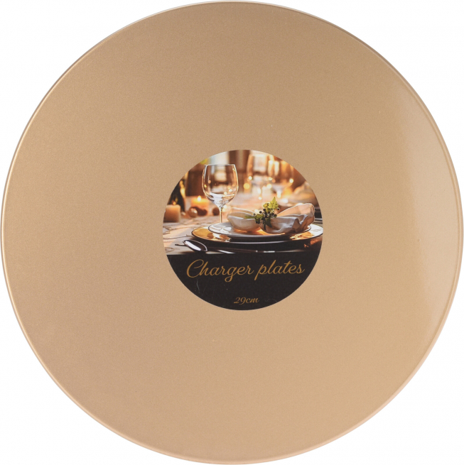Sottopiatto in PP oro diametro 29 cm