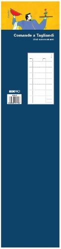 Blocco da 25 comande a tagliandi 2 copie autoricalcanti, formato 9.9x17 cm