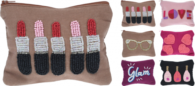 Pochette in cotone 13x17 cm, soggetti assortiti