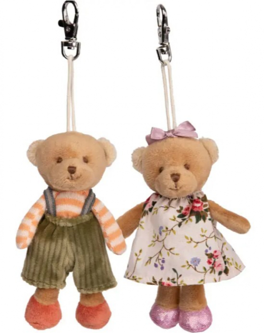 Portachiavi orso "Mavi e Meli", altezza 12 cm, vari soggetti