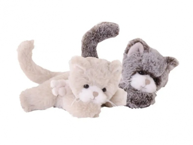 Gatto "Little Catty" beige, altezza 18 cm