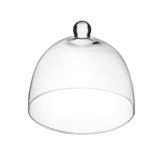 Campana in vetro, diametro 26 cm altezza 18 cm