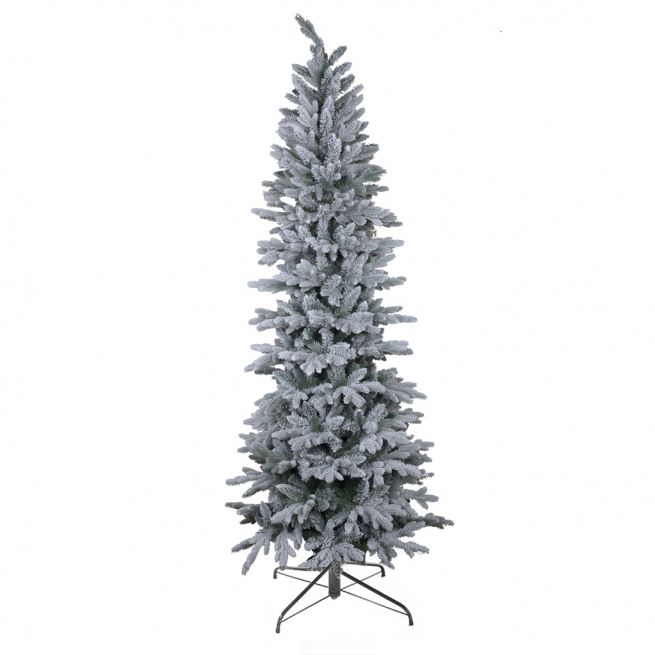 Pino "Folgarida" verde innevato, altezza 210 cm, diametro base 60 cm