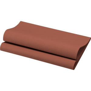 Tovagliolo TNT airlaid "Dunisoft" marrone-nocciola 40x40cm, confezione da 60 pezzi
