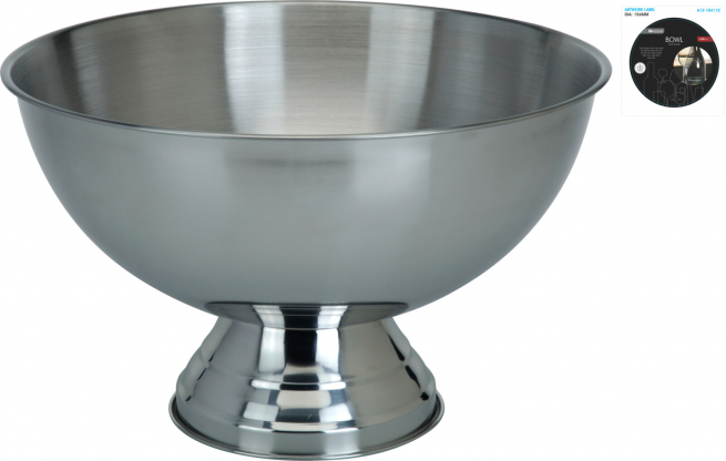 Coppa in acciaio inox diametro 40 cm, altezza 24.5 cm