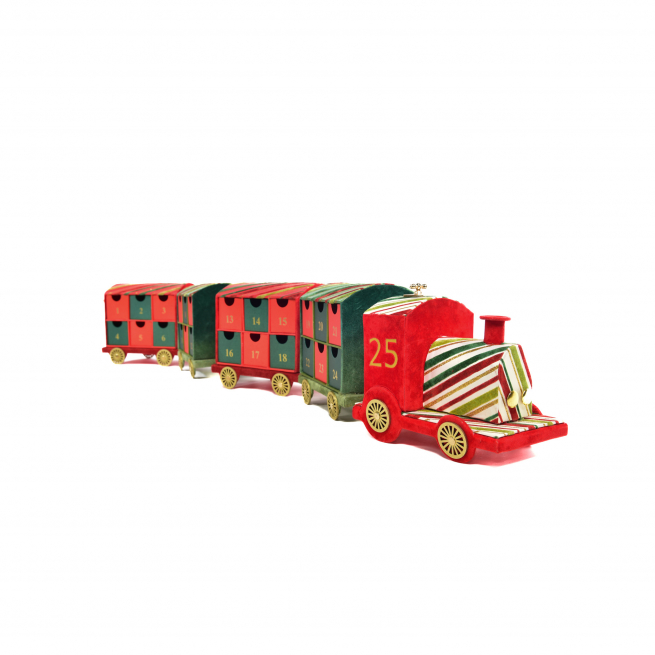 Treno dell'avvento 13x115 cm, altezza 20 cm