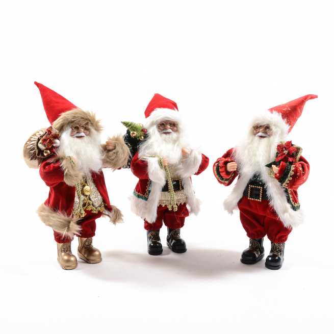 Babbo Natale altezza 30 cm, soggetti assortiti