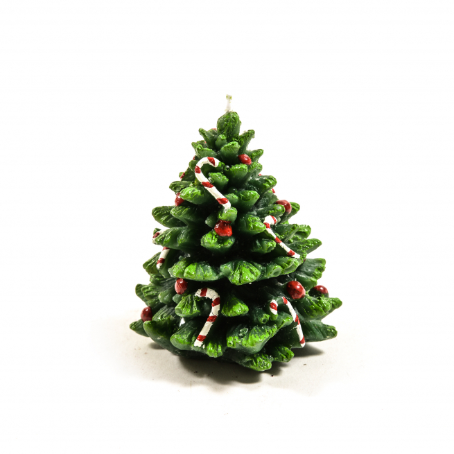 Candela albero natalizio verde, varie misure
