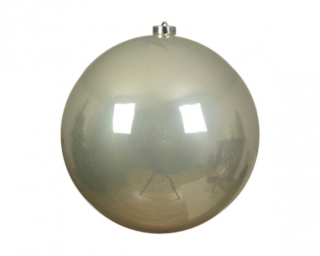 Sfera infrangibile bianco menta, diametro 20 cm