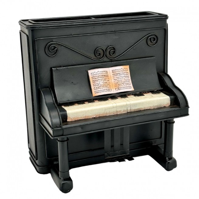 Pianoforte in metallo 23x14 cm, altezza 24 cm