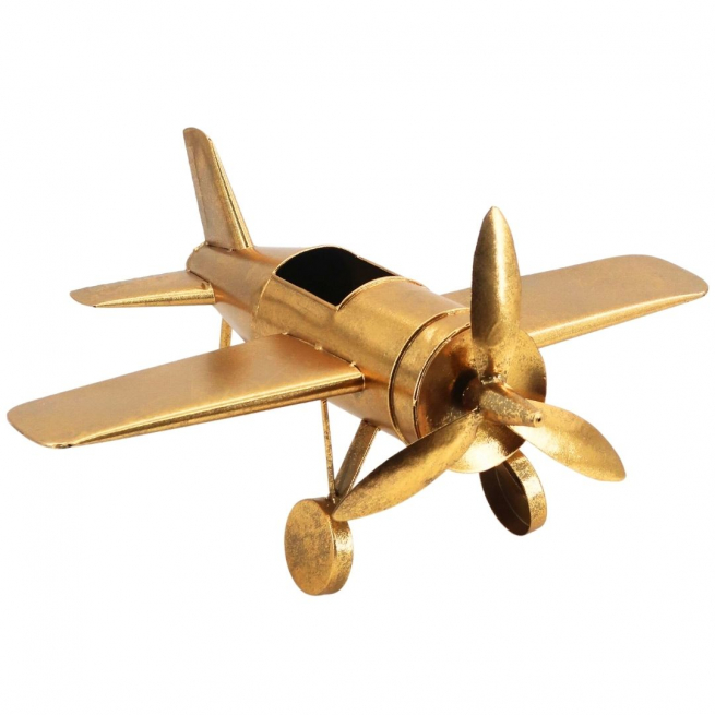 Aereo in metallo oro 49x43 cm