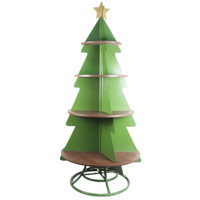 Scaffale albero di Natale a 4 piani altezza 185 cm