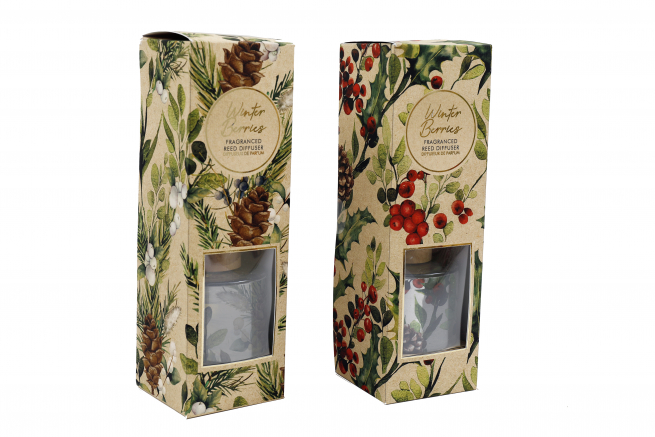 Diffusore di fragranza natalizia "Berries" da 100 ml, con scatola regalo