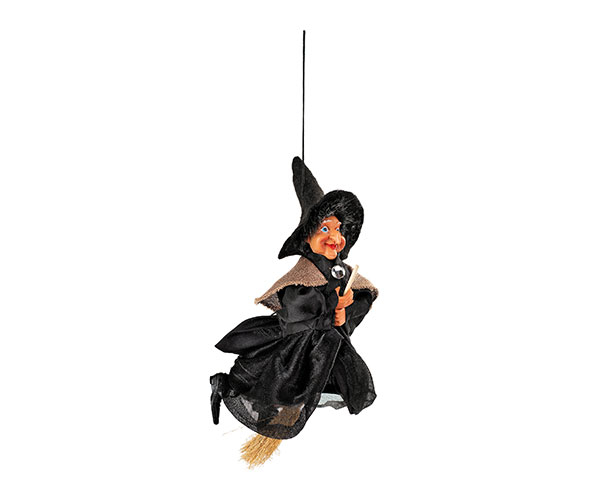 Befana volante da appendere, altezza 20 cm