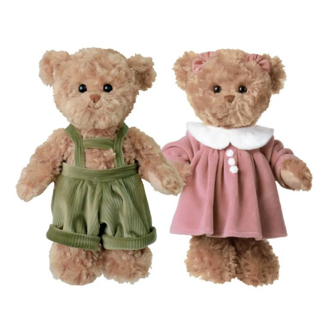 Orso "Jèrome" marrone, altezza 25 cm