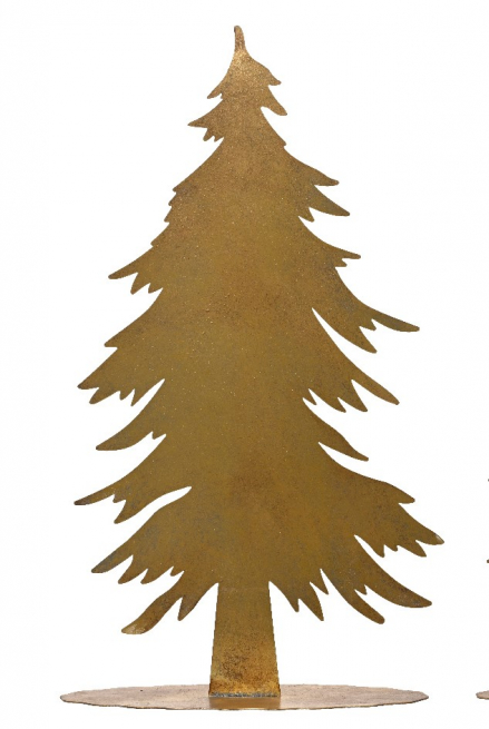 Albero in metallo oro antichizzato, altezza 64.2 cm