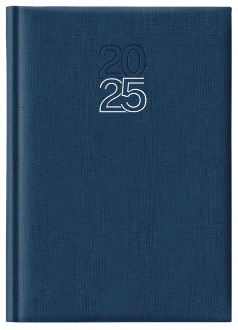 Agenda 2025 giornaliera Caribe blu, formato 14.5x20.5 cm