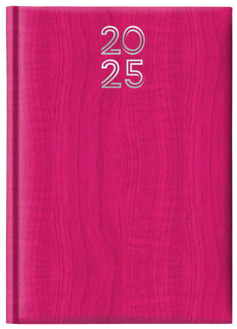 Agenda 2025 giornaliera Vertigo rosso, formato 14.5x20.5 cm