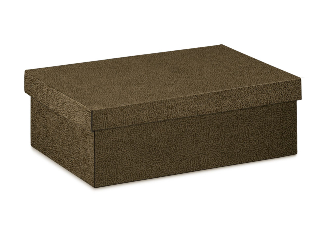 Scatola per bottiglia magnum fondo con coperchio, in cartone pelle marrone, 14x42x14 cm, cartone da 20 pezzi