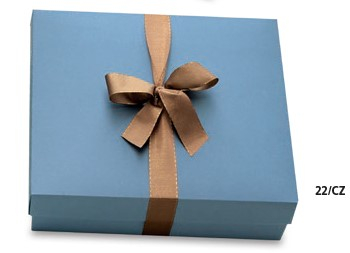 Scatola base rettangolare con coperchio carta da zucchero, 33x40x14 cm, cartone da 25 pezzi