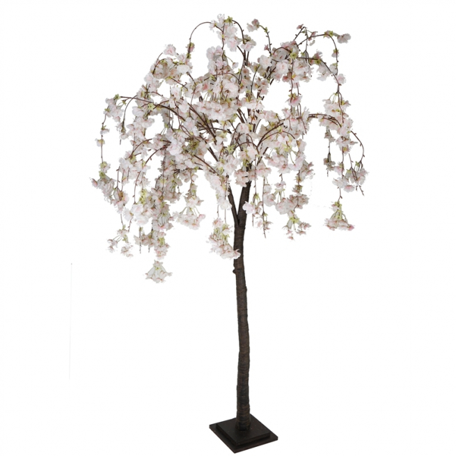 Albero di ciliegio artificiale in fiore, altezza 180 cm