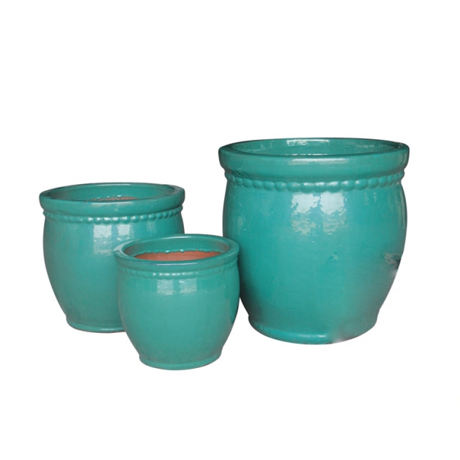 Vaso in ceramica turchese, vari formati