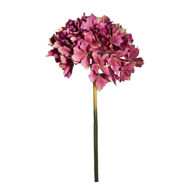 Ortensia con stelo, altezza 35 cm, vari colori