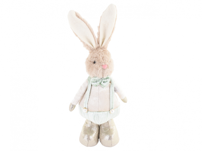 Coniglietto con pantaloni verdi, altezza 40 cm