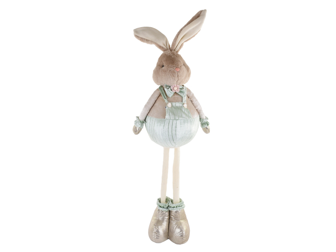 Coniglio con pantaloncini verdi, altezza massima 110 cm