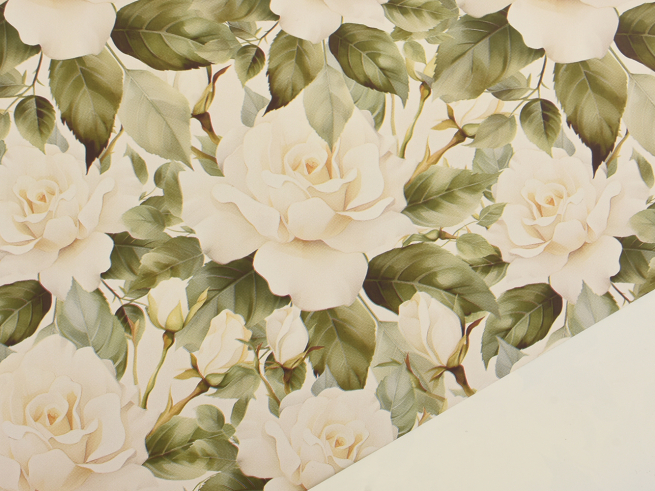 Bobina "Eternity" in PPL fantasia fondo e interno crema, altezza 1 metro, lunghezza 25 metri