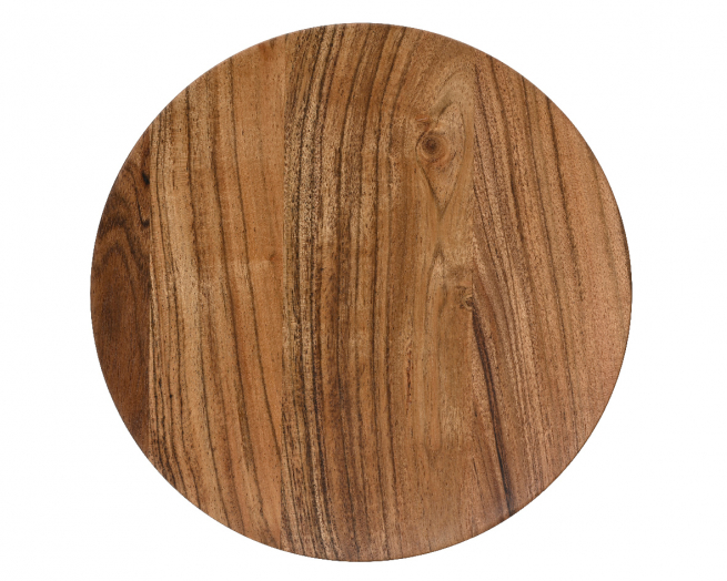 Piatto tondo in legno di acacia, varie misure