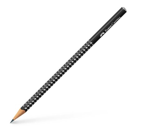 Matita di grafite "Sparkle" con effetto scintillante, nera