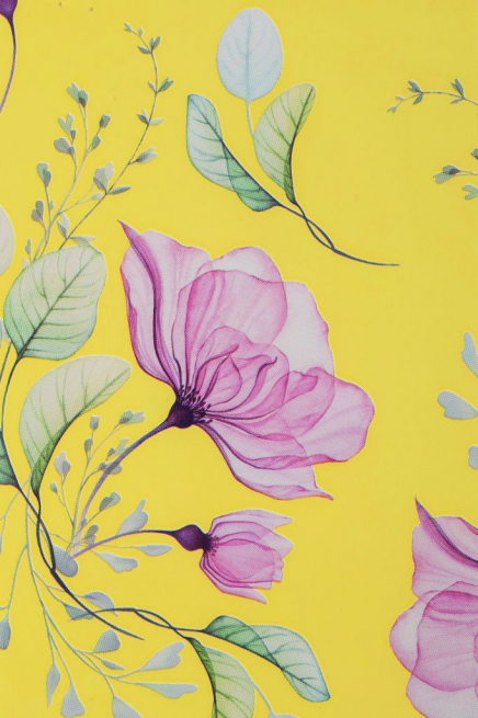 Sottovaso perlato "Anmone elite" fondo giallo, diametro 100 cm, confezione da 10 pezzi