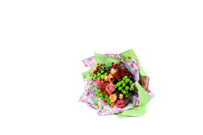 Rotolo carta regalo "Jungle" interno rosa, altezza 1 metro, lunghezza 25 metri