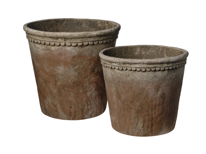 Vaso in resina terracotta antichizzata, varie misure