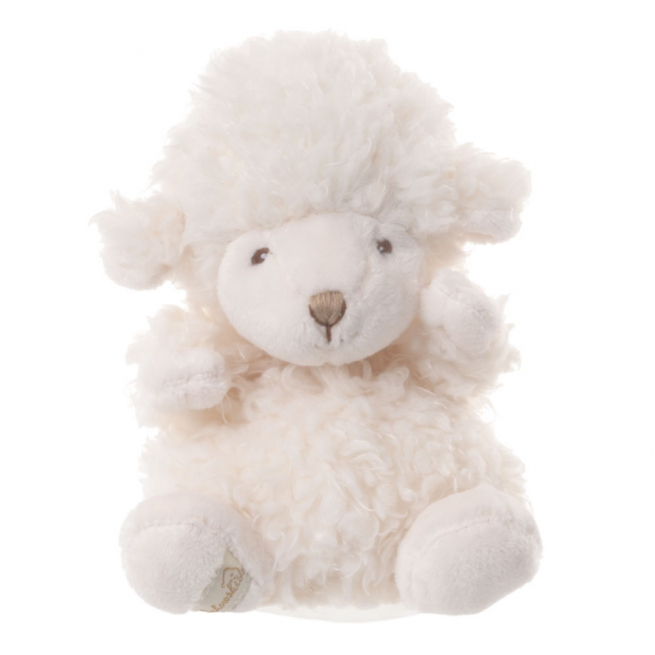 Pecora boy "Baby Mack" bianco, altezza 15 cm