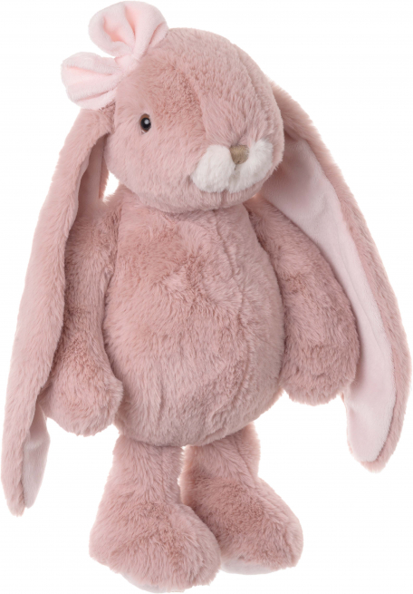 Coniglia "Cuddly Kanina" rosa antico con fiocco, altezza 40 cm