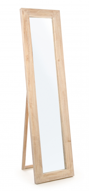 Specchio da terra con cornice in legno, altezza 174 cm
