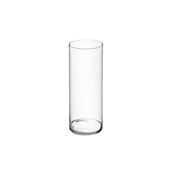 Cilindro in vetro, diametro 20 cm, altezza 70 cm