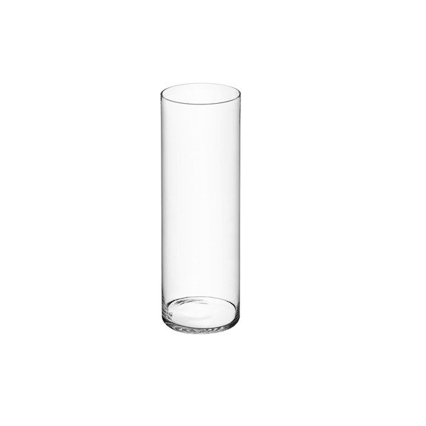 Cilindro in vetro, diametro 20 cm, altezza 80 cm
