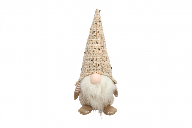 Gnomo in tessuto crema, varie misure
