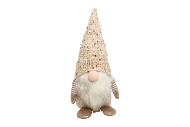 Gnomo in tessuto crema, varie misure