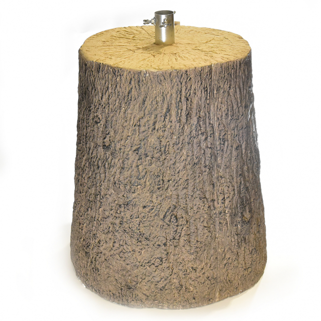Base per albero in resina a forma di tronco, altezza 46 cm