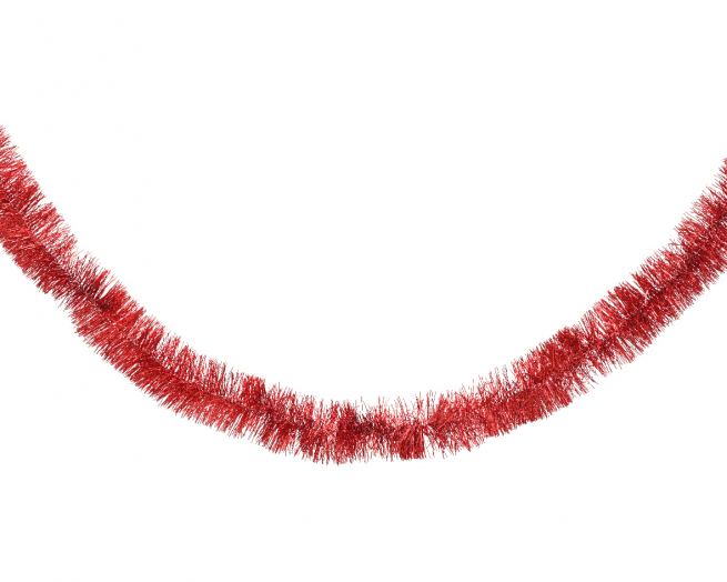 Festone rosso, lunghezza 270 cm, diametro 7.5 cm