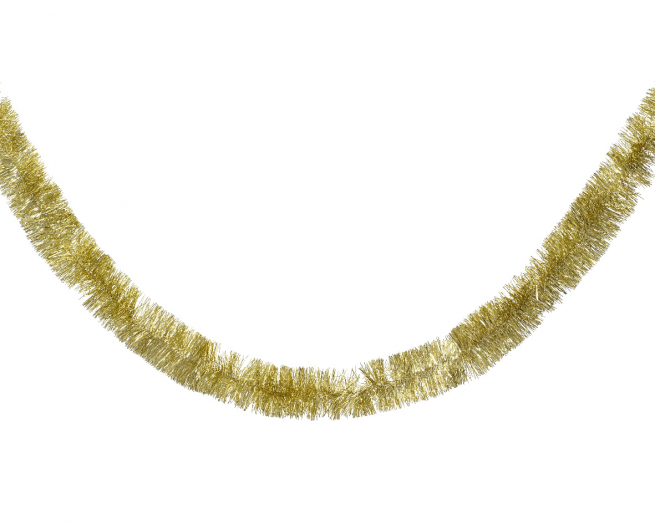 Festone oro, lunghezza 270 cm, diametro 7.5 cm