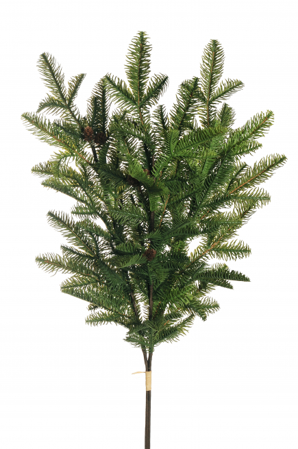 Ramo di "Pino" verde con pigne, altezza 95 cm